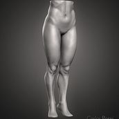 Practice leg woman. Un projet de 3D, Beaux Arts, Cinéma, Cinéma, vidéo et télévision, Sculpture, Infographie , et VFX de carlos3d_r - 17.07.2017