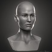 Head Girl . Un projet de 3D, Beaux Arts, Cinéma, Cinéma, vidéo et télévision, Sculpture, Infographie , et VFX de carlos3d_r - 17.07.2017