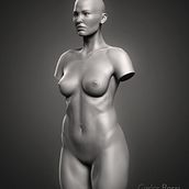 Practice torso woman. Un projet de 3D, Beaux Arts, Cinéma, Cinéma, vidéo et télévision, Sculpture, Infographie , et VFX de carlos3d_r - 17.07.2017