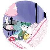 Tom The Naughty Tooth Fairy. Traditional illustration, and Children's Illustration project by Adriana Juárez Puglisi - 02.08.2017