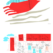 Bolonia 2016, Mis ilustraciones Seleccionadas. Collage, and Traditional illustration project by Adriana Juárez Puglisi - 07.20.2017