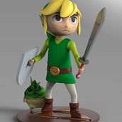 toon link. 3D, To, Design, and Character Design project by Victor Morcillo Luque - 07.20.2017