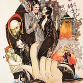 the adams family . Traditional illustration project by El Lino de Adàn AR - 07.20.2017