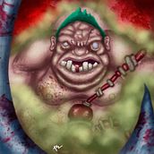 Pudge Dota2 fan art. Un progetto di Illustrazione tradizionale di Julio Solis - 23.07.2017