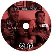 Caratula y galleta DVD  "El fútbol es así". Un proyecto de Diseño gráfico de Marcos Flórez Tascón - 02.08.2017