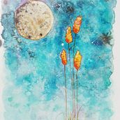 Mi Proyecto del curso "Plantis in Galaxis": Técnicas modernas de Acuarela. Arts, Crafts, and Fine Arts project by Laia - 08.05.2017