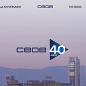 Landing page CEOE 40 Aniversario. Web Development project by Josep Chaques Ojeda - 05.11.2017