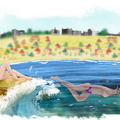 Cala de una Ola / "Sueños en la Mirada". Un projet de Illustration traditionnelle de Rubén Valle - 08.09.2016