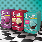 Helado Lovett. Br, ing, Identit, Product Design, and Graphic Design project by Miri Perez - 08.08.2017