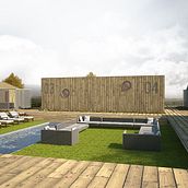 'Surf Cottage' by Sistema Modulab Ein Projekt aus dem Bereich 3D, Architektur, Innenarchitektur und Innendesign von Alejandro González - 13.08.2015