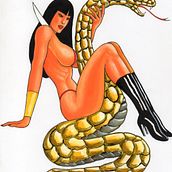 Mi Proyecto del curso: Cómo conquistar a una Pin Up. Traditional illustration, Fine Arts, Painting, Pencil Drawing, and Drawing project by geologobb - 08.10.2017