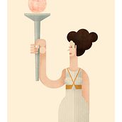 OLYMPIC MYTHS. Un proyecto de Dirección de arte, Diseño de personajes, Ilustración tradicional e Ilustración vectorial de Morad Abselam Lahsen - 14.08.2017