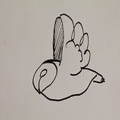 buho a bolígrafo. Un proyecto de Animación de personajes de Garasi Zambrano Priego - 14.08.2017