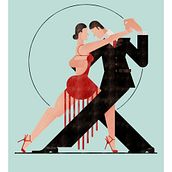 TANGO LESSONS. Un proyecto de Dirección de arte, Diseño de personajes, Ilustración tradicional e Ilustración vectorial de Morad Abselam Lahsen - 20.08.2017