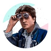 Del dibujo a lápiz a la ilustración digital - Marty McFly. Traditional illustration project by Fabio Spagnoli - 08.20.2017