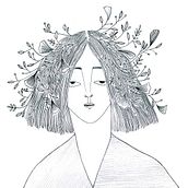 Ilustración en grafito. Ilustração tradicional projeto de Pía Mena - 21.08.2017