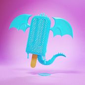 Walking with a ice!!! ;). 3D, and Animation project by MOMO - 08.22.2017