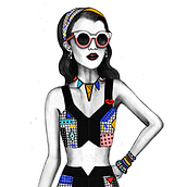 Diseño de Moda- Colección Cápsula Pop Art. Un proyecto de Diseño, Diseño de complementos, Diseño de jo, as, Diseño gráfico e Ilustración tradicional de Carolina Oliver Gómez - 24.08.2017