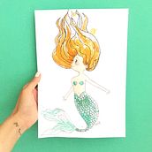Mermaid . Un proyecto de Bellas Artes de Davinia Pujol Alcocer - 24.08.2017