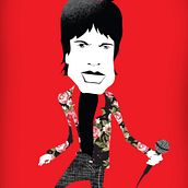 The Rolling Stones. Traditional illustration, Vector Illustration, and Graphic Design project by Claudio Baucela - 01.10.2018