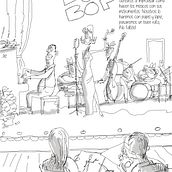 Taller de dibujo BE-BOP para festival de jazz de Toledo 2017. Een project van Traditionele illustratie van Paco Fernandez Arriero - 28.08.2017
