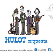 Cartel para grupo musical HULOT orquesta. Een project van Traditionele illustratie y Vectorillustratie van Paco Fernandez Arriero - 28.08.2017