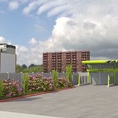 Recreación 3D de la construcción de gasolineras FASTFUEL y opcionales.. 3D, Animation, and Video project by Miguel Angel Calvo - 04.30.2017