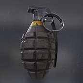 Grenade - AUTODESK 3DS MAX + SUBSTANCE PAINTER + MARMOSET. Projekt z dziedziny 3D użytkownika Blanca Márquez Gil-Bohórquez - 09.04.2017