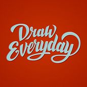 Lettering Draw Everytime. Graphic Design, and Lettering project by Paulo Bordón - 09.06.2017