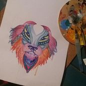 WaterColor LION. Traditional illustration project by Pi Lsm - 09.06.2017