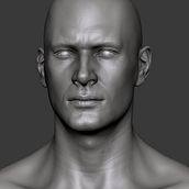 Estudio de una cabeza masculina. 3D, and Character Design project by Tonatiuh de San Julián - 09.07.2017
