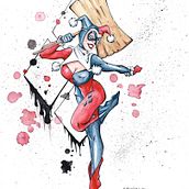 Harley Quinn. Un projet de Illustration traditionnelle de Cristina Vaquero - 12.09.2017