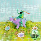 La rana soñadora. Un progetto di 3D, Animazione, Design, Character design, Graphic design e Illustrazione tradizionale di Ricardo Yepes Visbal - 12.09.2017