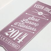 Revista FM 2014 Sant Llorenç d'Hortons. Projekt z dziedziny  Kaligrafia, Grafika ed, torska i Projektowanie graficzne użytkownika Seri Castellví - 16.09.2017