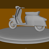 motorcycle model. 3D project by Israel Audelo Ruiz - 09.20.2017