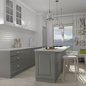 Infografías 3D e Interiores de Cocina en Las Palmas de Gran Canaria. Un progetto di 3D, Architettura, Architettura d'interni, Interior design, Scenografia e Infografica di Francis Hernández - 25.09.2017