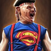 Super Sloth! The Goonies. Een project van Traditionele illustratie van Jorge M. Hernández Alférez - 27.09.2017