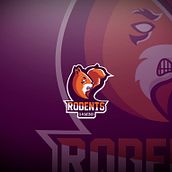 Rodents Gaming Mascot Logo. Un proyecto de Diseño gráfico e Ilustración vectorial de Rodrigo Gonzalez Romero - 27.09.2017