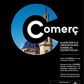Cartel promoción nuevos Comercios para el Centro de Alcoi. Un progetto di Graphic design e Fotografia di Punts suspensius ilustración y diseño - 28.09.2017