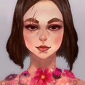 Flores para la guerrera. Un progetto di Illustrazione tradizionale di Susana - 02.10.2017