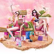 Veet Colombia - Campaña Verano 2016 -. Art Direction, Web Design, Traditional illustration, Photograph, Post-production, Advertising, Photo Retouching, and UX / UI project by María Junca - 06.10.2016