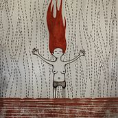 Euripean - Bajo la lluvia. Ilustração tradicional projeto de Ainara Altuna - 05.10.2015