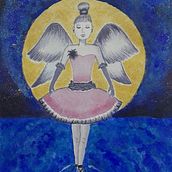 Mi Proyecto del curso: Dame alas para volar y conseguiré la luna. Traditional illustration project by Carmen QB - 10.08.2017