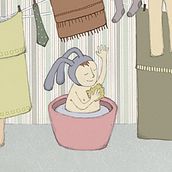 Bainua hartzera! - ¡A bañarse!. Ilustração tradicional projeto de Ainara Altuna - 02.10.2017