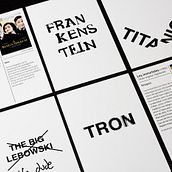 Type movie posters. Graphic Design, T, and pograph project by Oscar Cobo Mas - 10.11.2017