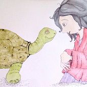 Visión personal de la historia de Momo. Traditional illustration project by lidiaalonsoprieto - 10.13.2017