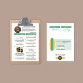 Diseño gráfico - Menú Surf&Turf Calella. Un projet de Design graphique de Mark Zednan - 14.10.2017