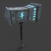 War hammer Ein Projekt aus dem Bereich 3D von Cristian Rodriguez Padilla - 16.10.2017