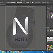 Diseño de Sansung Galaxy Note 8  . Design de Leandro Uribe - 10.17.2017