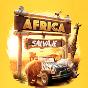 África Salvaje. 3D, Design, Graphic Design, Photograph, Advertising, and Photo Retouching project by Junior Pabon - 10.18.2017